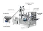 Coffee Powder Doypack Sealing Zipper Premade Bag Packaging Machine 5.5KW PP PE