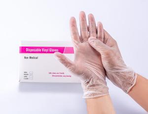 Quality Powder Free Disposable Vinyl Gloves For Medical Examination S M L XL wholesale