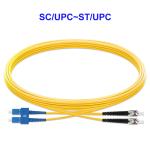 2core Single Mode Fiber Optic Cable SC UPC ST UPC 55dB Return Loss