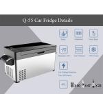 50L Dual Room Cooling Freezing Car Mounted Refrigerator