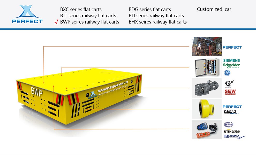 20 ton electric transfer cart used to move die,coils or materials