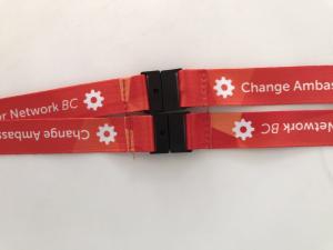 Quality 2.0cm Width Custom Polyester Lanyards / ID Card Holder Lanyard For Trade Show , Free Sample wholesale