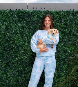 Quality Handmade Tie Dye Matching Dog Human Clothes Outdoor Casual wholesale
