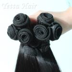 Natural Black Funmi Human Hair / Brazilian Straight Remy Hair