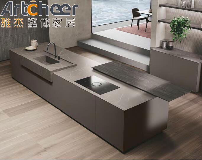 Made European Style Kitchen Cabinets with Plywood Carcase Material by Foshan Artcheer
