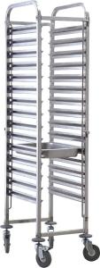 Quality RK Bakeware China-Sinlge Oven Rack 610x750x1800 Baking Tray Bakery Trolley For Industry wholesale