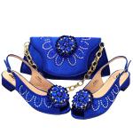 Supoo Italian ladies shoes matching bags bridal purse african low heel shoes for