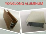 Customized Length Aluminium Extrusion Profiles Imitation Wood Grain Transfer