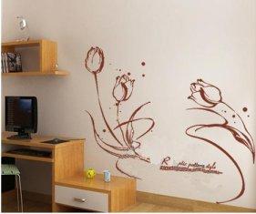 Quality Removable Star Personalised Wall Flower Stickers LY-051, /Floral Wall Stickers /Wall Sticker Art /Decal Wall Stickers wholesale