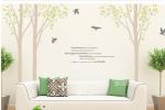 Personalised Tree Wall Flower Stickers G001 / Decal Wall Stickers