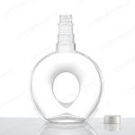 Customized Color 500ml 700ml 750ml Flat Round Glass Bottle for Beverage