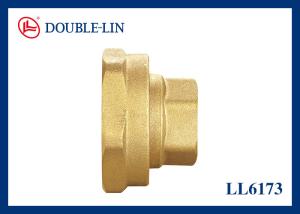 Quality 2 Piece Straight Connector Flat Washer Brass Threaded Fittings wholesale