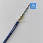 6 Cores Single Mode Spiral Armored Fiber Cable 5.0mm Blue PVC Rodent Resistant