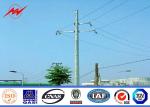 Economical Bitumen Galvanized Steel Pole For 132kv Overhead Line