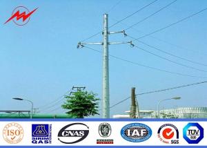 Quality Low Voltage Overhead Tubular Power Galvanized Steel Pole For 132KV Electric Transmission Line wholesale