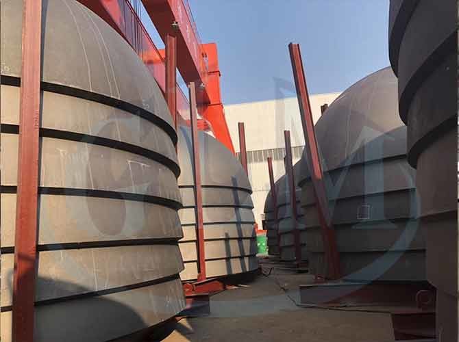 Cladded Material Bottom Tank Spherical Bottom Hemispherical Bottom Dished Ends