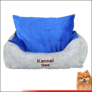Quality dog bed for sale artificial leather and short plush pp cotton pet bed china factory wholesale