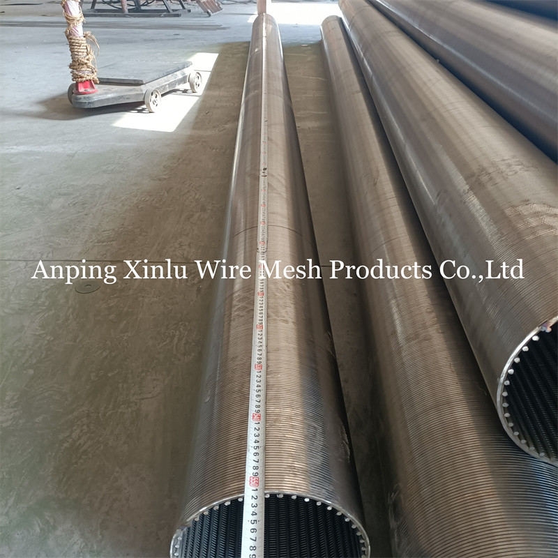3x6mm Wire Water Well Screen Pipe 1" to 200" for Oil/Gas/Mining/Motor/Pump/Sewage Treatment/Groundwater Treatment/Waste