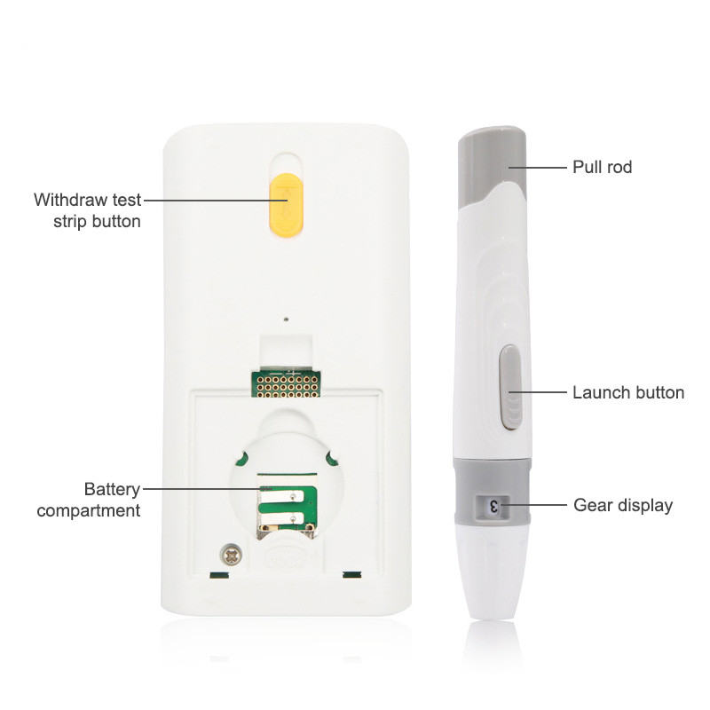Electronic One Button Blood Glucose Meter , 8s Blood Glucose Test Strips