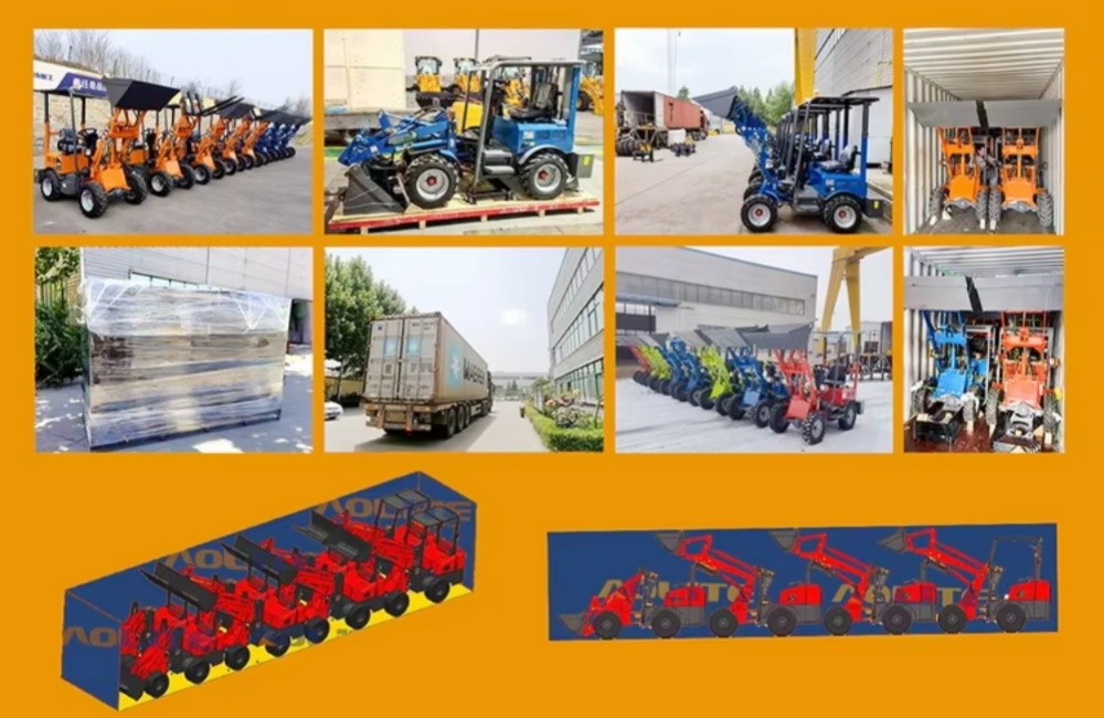 CE Mini Electric Wheel Loader Machine Battery Powered