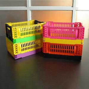 China Dairy Uesful Stackable Collapsible Storage Crates Loading 6kg on sale