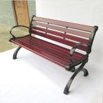 Wearproof 1400*560*800mm Cast Iron And Wood Garden Bench