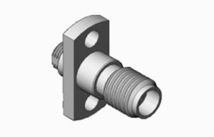 Quality MSSM Female RF Coaxial Connector For 1#Semi-rigid / Flexible Milimetere Wave wholesale