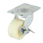 50kg 1.5 Inch To 3 Inch Furniture Plate Fat Nylon Caster For Customer Requiremen