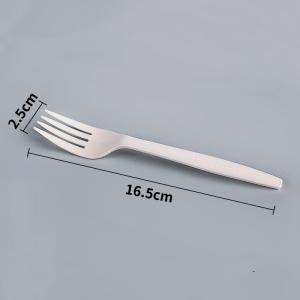 Quality 16.5CM Pla Compostable Bulk Plastic Forks Disposable Cutlery wholesale