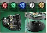 Medium Live Concerts 5in1 RGBWA LED Par Light 18pcs * 15W Par 64 LED Lamp 300W