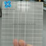 Fiber Mesh Laminated Wired Glass EVA Decorative Laminated Glass