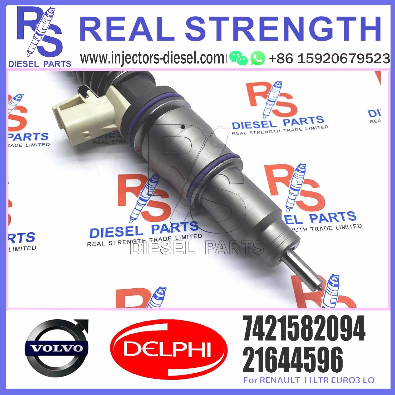 Fuel Injector BEBE4D35001 7421644596 21644596 21582094 85003948 7421582094 For VOL-VO TRUCK RVI RENAULT 11LTR EURO3