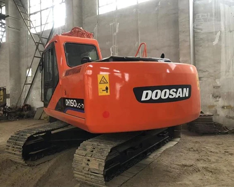 Original Digger 15Ton Used Doosan DH150 Excavator With Jack Hammer DH150-7 2017