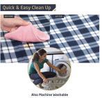 Machine Washable Polar Fleece Packable Picnic Blanket 78*59 Inches