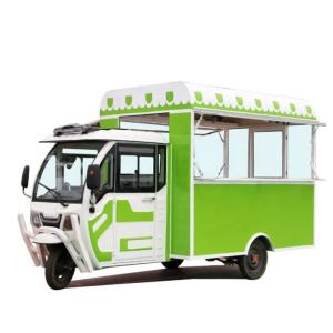 Quality 3 Wheel Barbecue Food Cart Green Food Truck Bbq Catering Coffee Bar wholesale