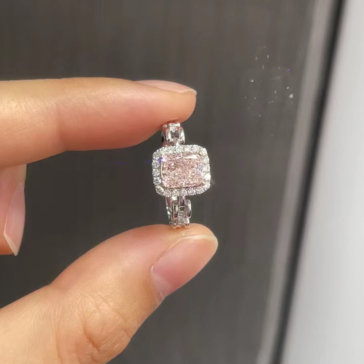 jewelry design Lab Diamond Jewelry Custom-Made Cushion Fancy Diamond Ring