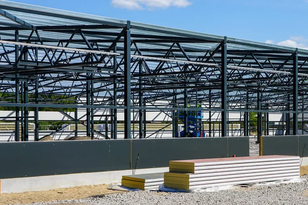 Industrial Steel Portal Frame Warehouse Fire Resistant Long Span Steel Structure Construction
