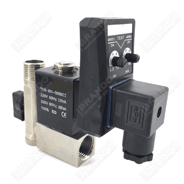 Screw Air Compressor Solenoid Valve 3 Way 1/8'' 1/4'' 24VDC 220VAC