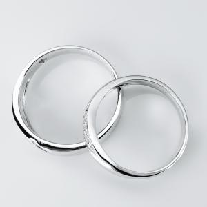 Quality Unique Design Weeding White Gold 8.5g Diamond Couple Rings wholesale
