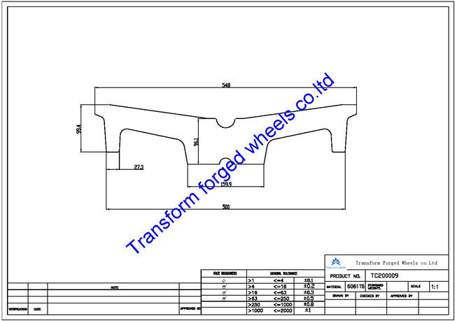 TC200009 20 inch forged center disk blanks