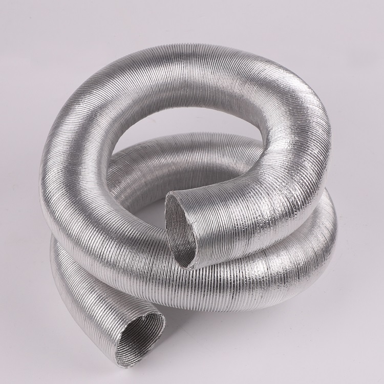 Traditional 100MM 125MM Air Semi Rigid 8 Inch Semi Rigid Aluminum Flexible Ducting Pipe