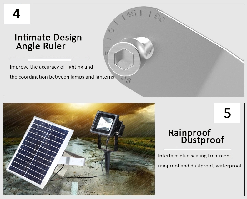 High Lumen Solar Powered LED Flood Light 25w 40w 60w 100w 200w Easy Install