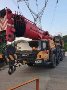 Quality Yellow Sany Fully Hydraulic 100 Ton Mobile Crane Second Hand For All Pavement wholesale