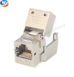 180 Degree RJ45 Keystone Jack Zinc Alloy Cat5E Keystone Jack