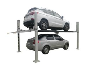 Quality 4 Pole Car Lift Four Post Parking Lift Electrical Lock Release 12000LBS wholesale