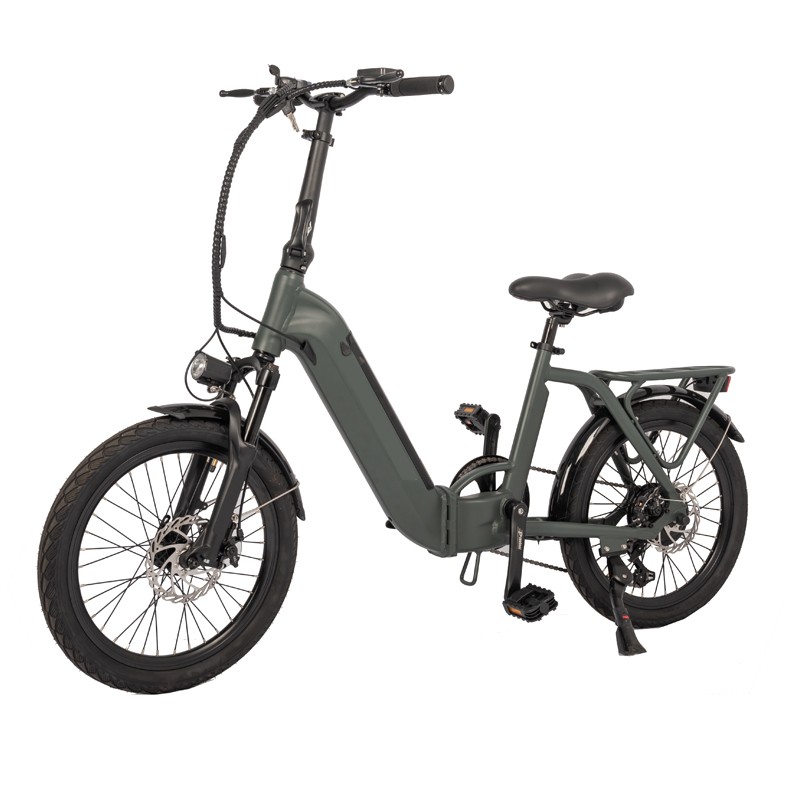 36V 10AH Electric Folding Bike Customized Multicolored 20 Inch Shimano 7 Speed Ebike