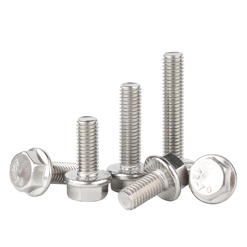 DIN6921 Grade 10.9 Outer Hexagonal Flange Bolt with Padded Flower Teeth Hex Bolt