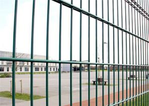 Quality 656 RAL 6005 Outdoor Double Loop Wire Fencing Heavy Duty Smooth Surface wholesale