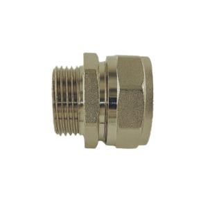 Quality High pressure Brass Compression Fittings 16mm Brass Male Adapter wholesale