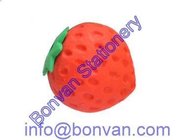 3D strawberry eraser, kids gift 3D strawberry eraser, promotional strawberry